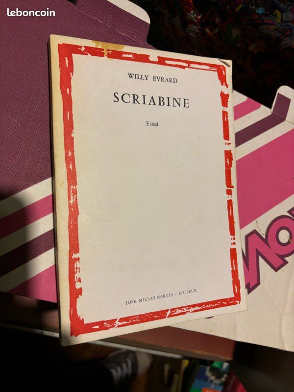 Scriabine (Couverture souple) Willy Evrard Edité par Jose Millas Martin éditeur, 1972 (image 1)