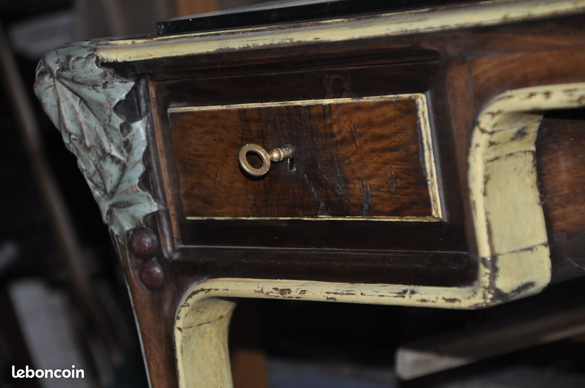 Bureau plat + feuille de verre (image 9)