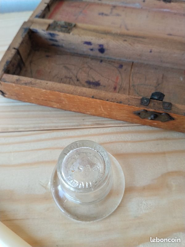 Lot encrier plumier et porte plume (image 4)