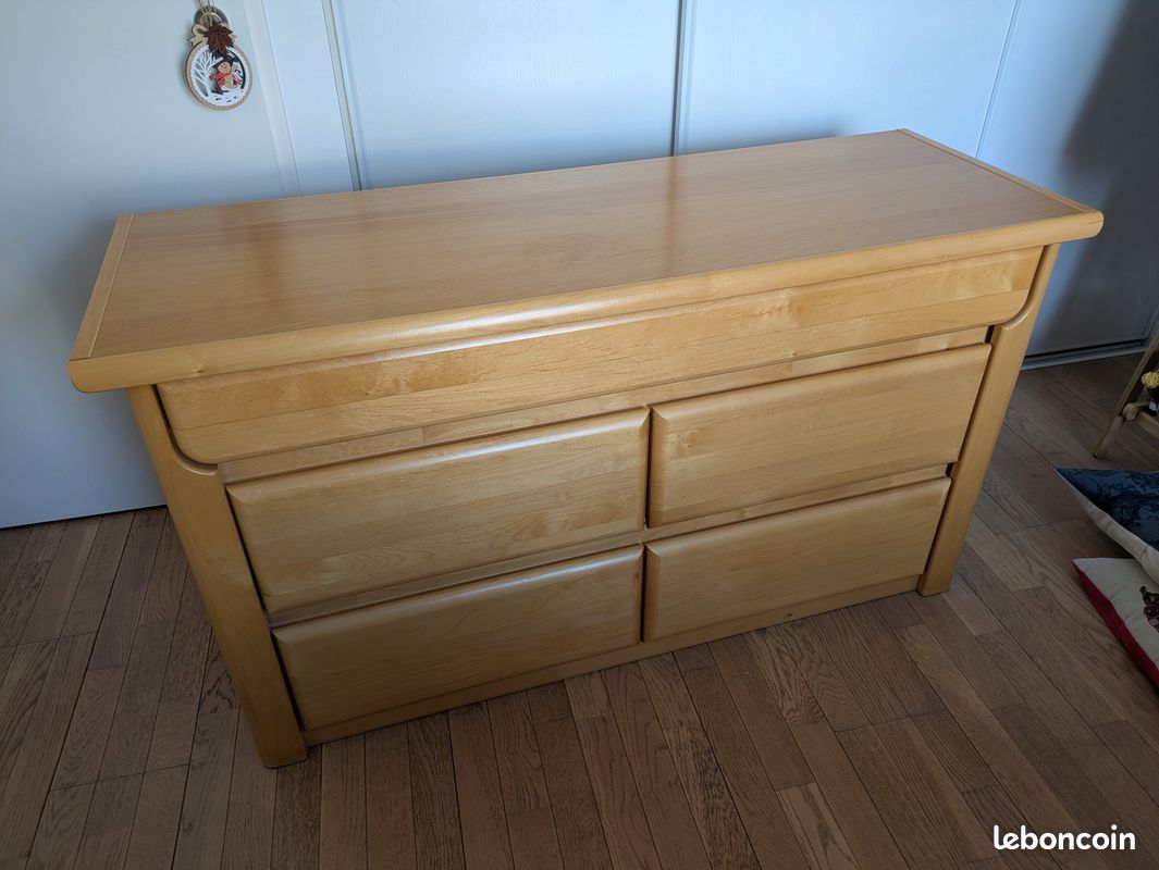 COMMODE en AULNE NATUREL (image 1)