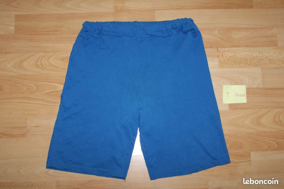 Short / Pyjashort bleu roi T.14 ans (kilimand) (image 1)