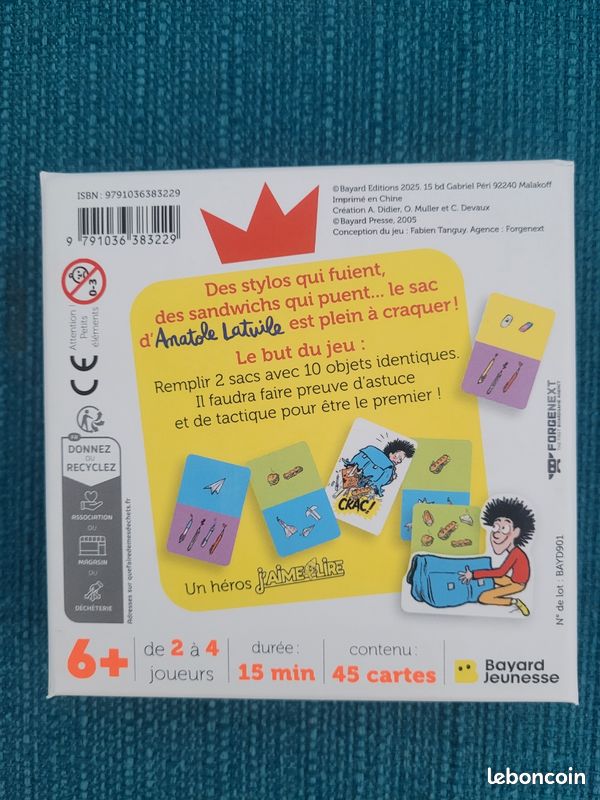 Jeu neuf Anatole Latuile Le sac qui craque (image 4)