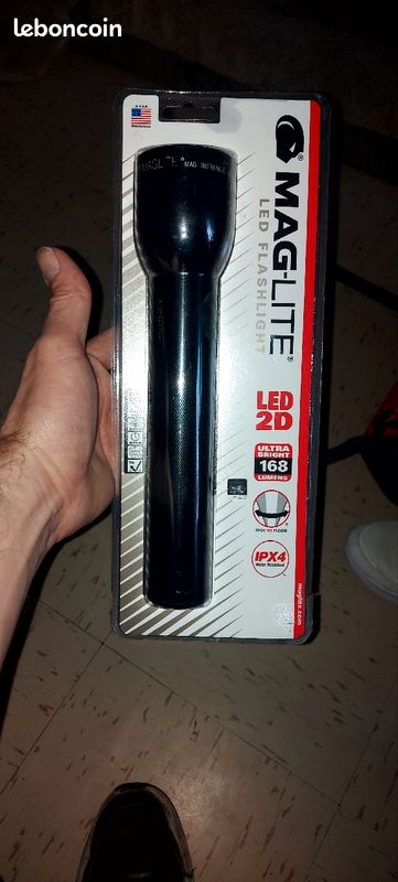 Lampe Torche Maglite Vintage Verte Des Années 90 - Modèle 2D, 3 Piles, Aluminium, Bon état