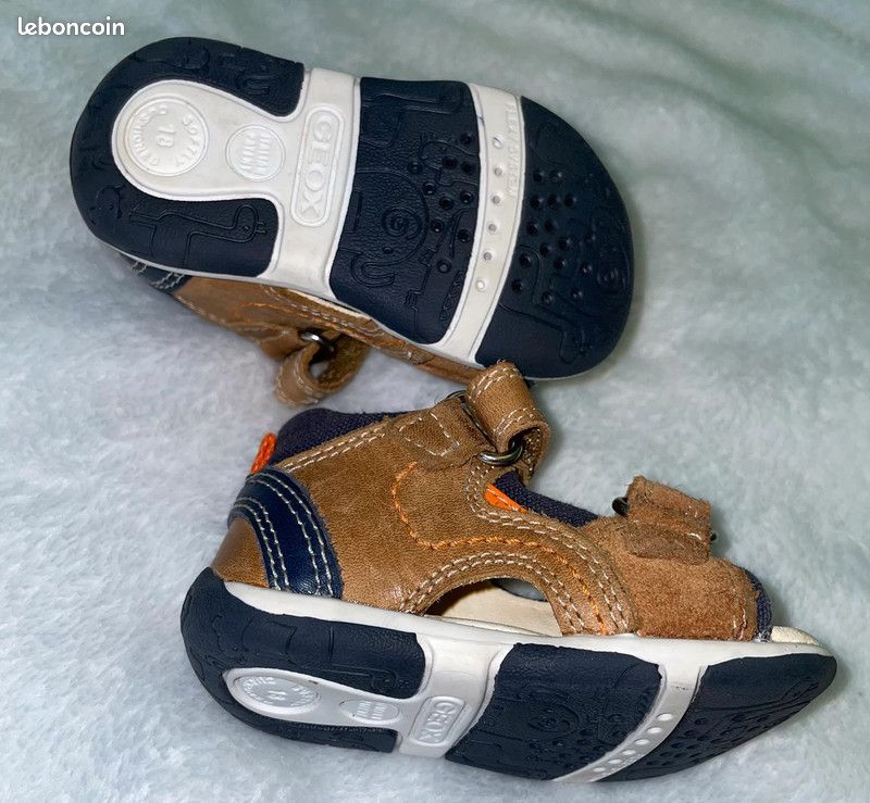 Sandales Bébé Garçon Geox Zapito Boy - Semelle Caoutchouc - Fermeture Scratch - Synthétique