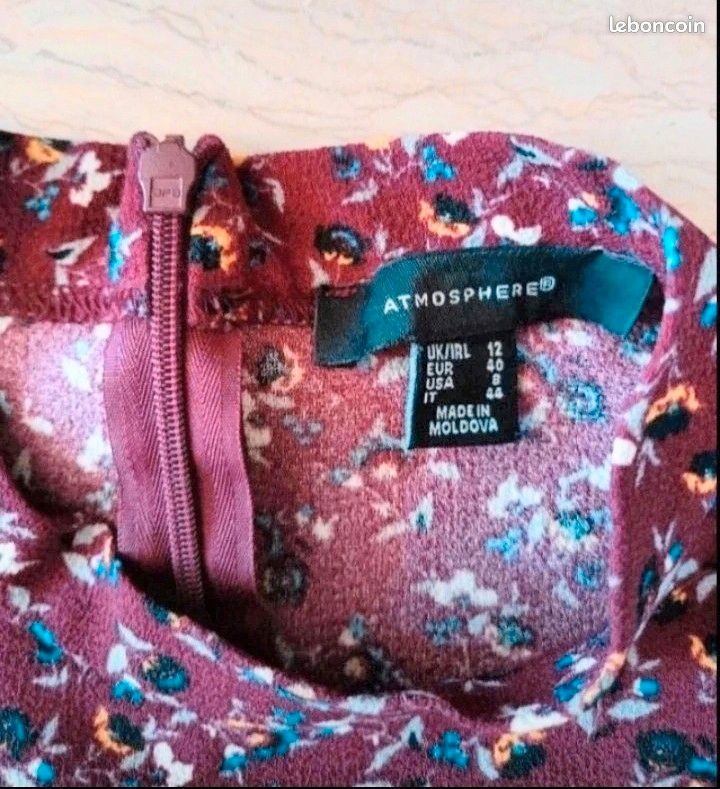 Robe bordeaux Atmosphère (image 4)