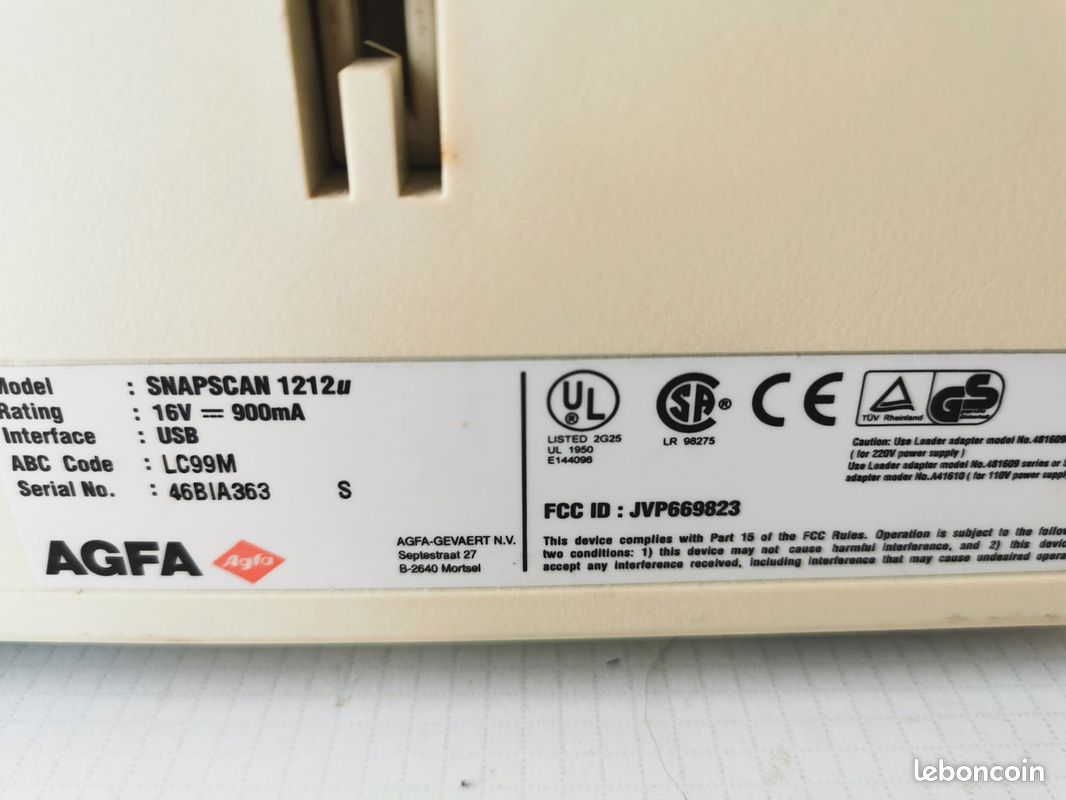 Scanner SnapScan Agfa 1212u (image 4)