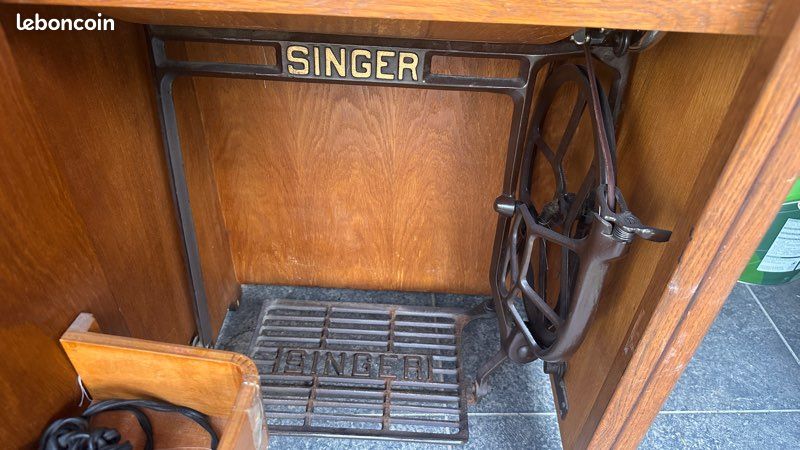 Ancienne machine à coudre Singer (image 3)