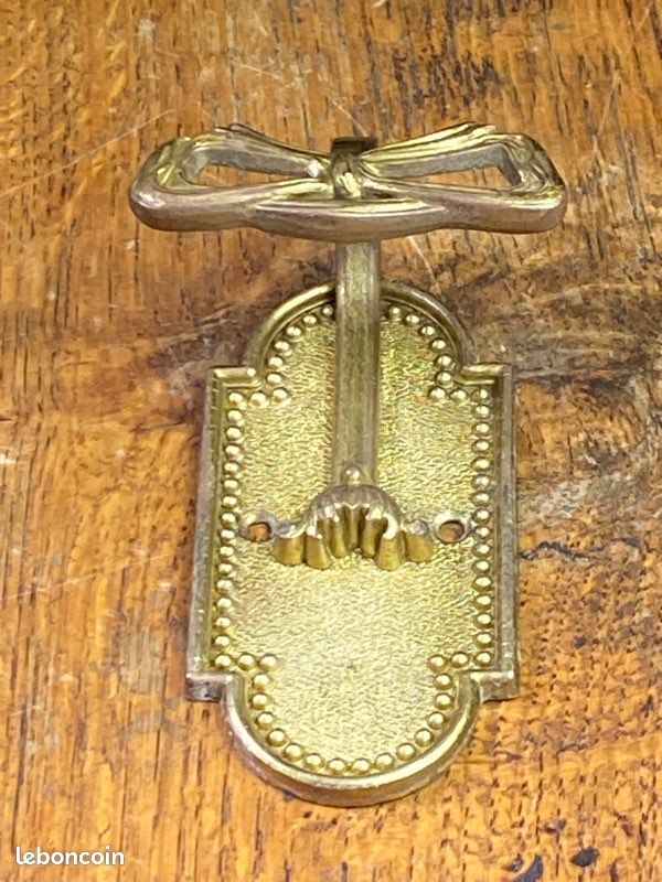 Patére noeud en laiton vintage (image 3)