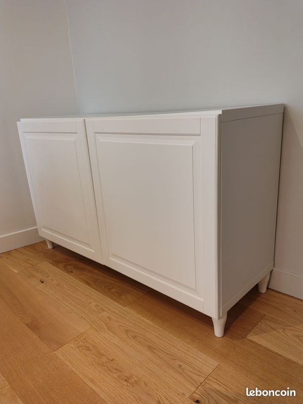 BESTÅ Blanc - Meuble Rangement avec Portes (image 2)