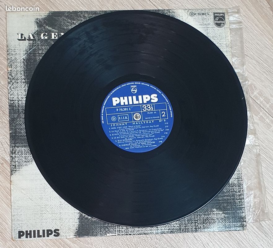Vinyle Johnny Hallyday 33 tours la génération perdue (image 4)