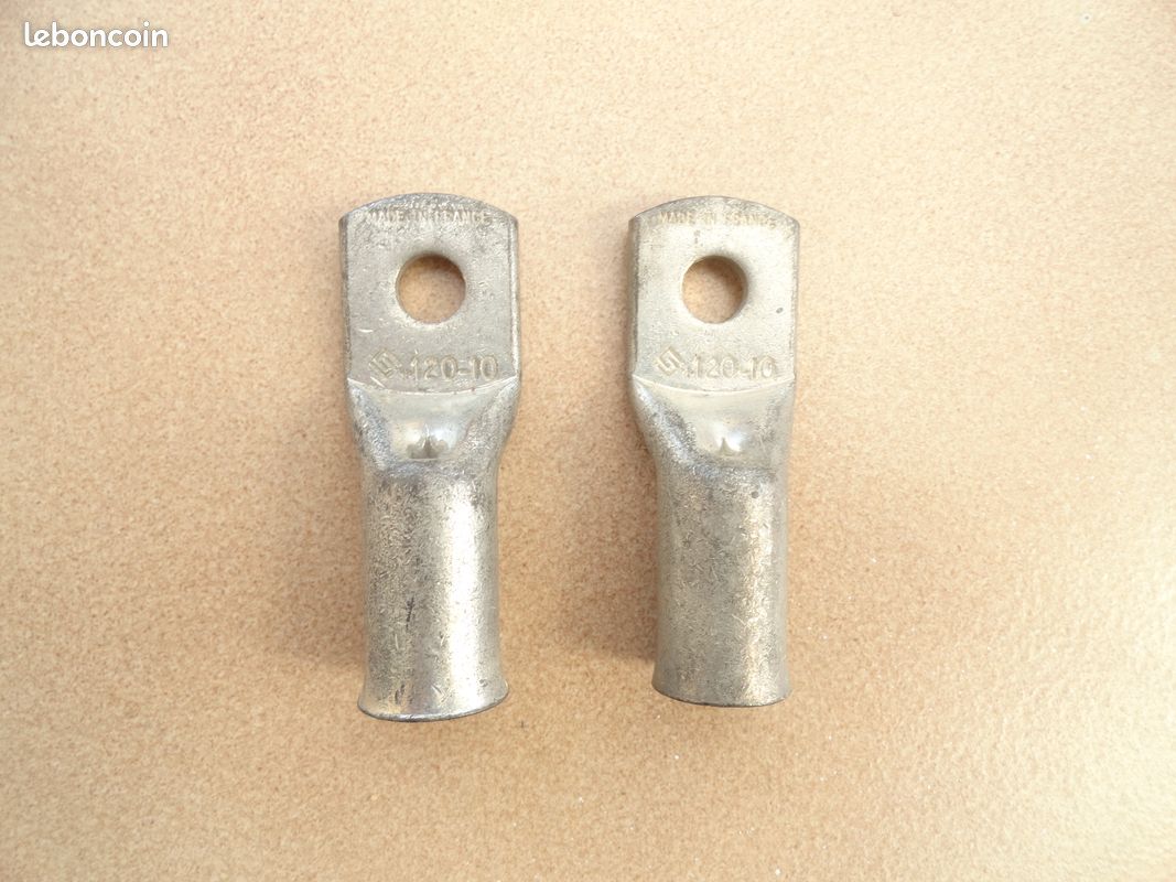 Cosse tubulaire à sertir 120 mm² trou de 10 mm² (image 1)
