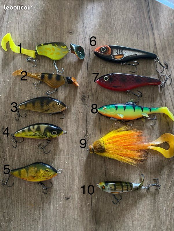 Lot De Leurres Pour Carnassier - Pêche En Rivière Au Lancer - Occasion