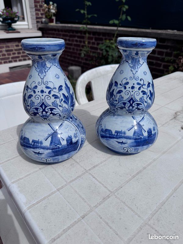 Lot de 2 vases Delf (image 1)