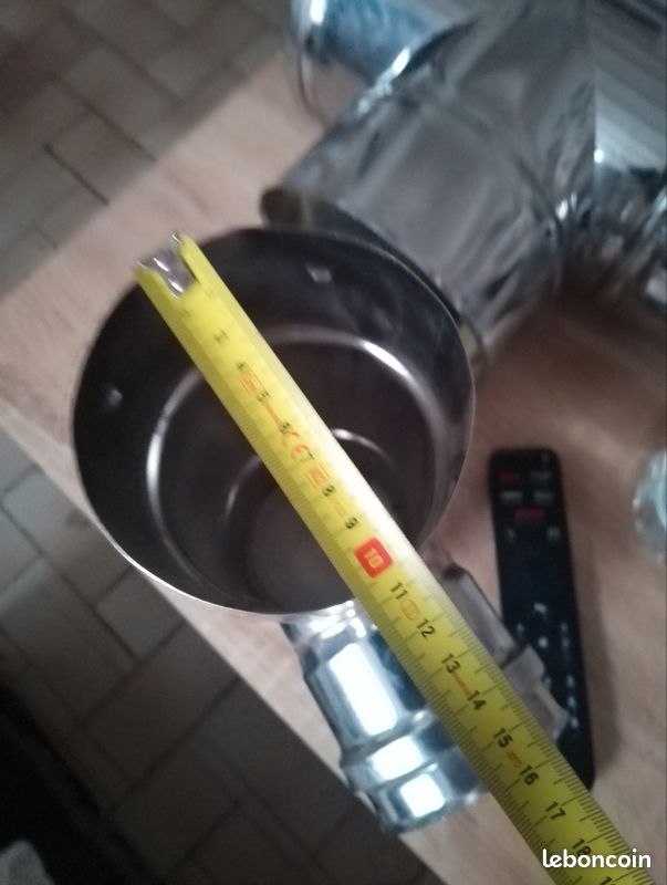 T de tubage en inox pour poêle pelet brule tout (image 1)
