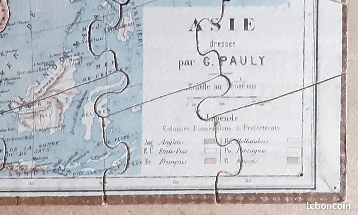JEU]. Atlas géographique. Paris, Saussine,... - Lot 143