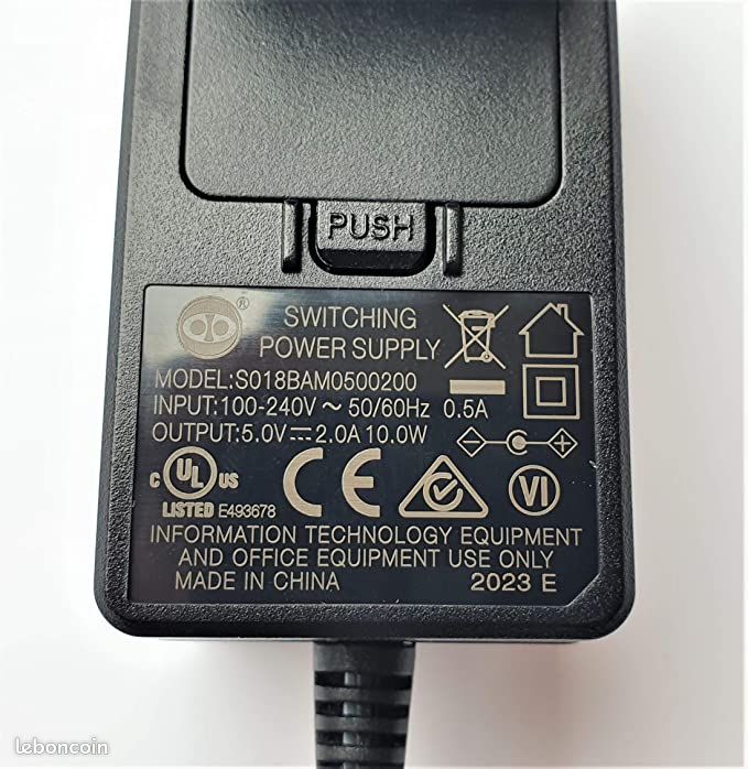 Snom Technology 10 W (PSU) Bloc d'alimentation pour tous les Téléphones de Bureau Noir 3931 (image 2)