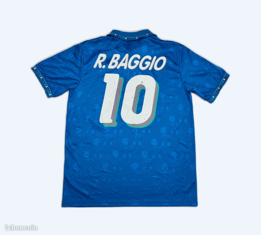 Maillot De Foot Vintage Roberto Baggio #18 - Fiorentina, FIFA World Cup - Taille 2XL - Occasion, Bon état