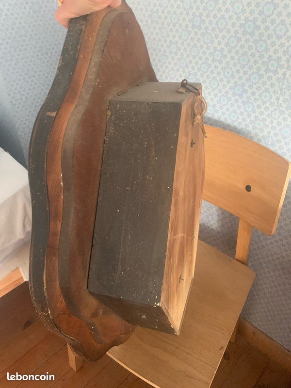 Horloge pendule œil de bœuf ancienne (image 2)