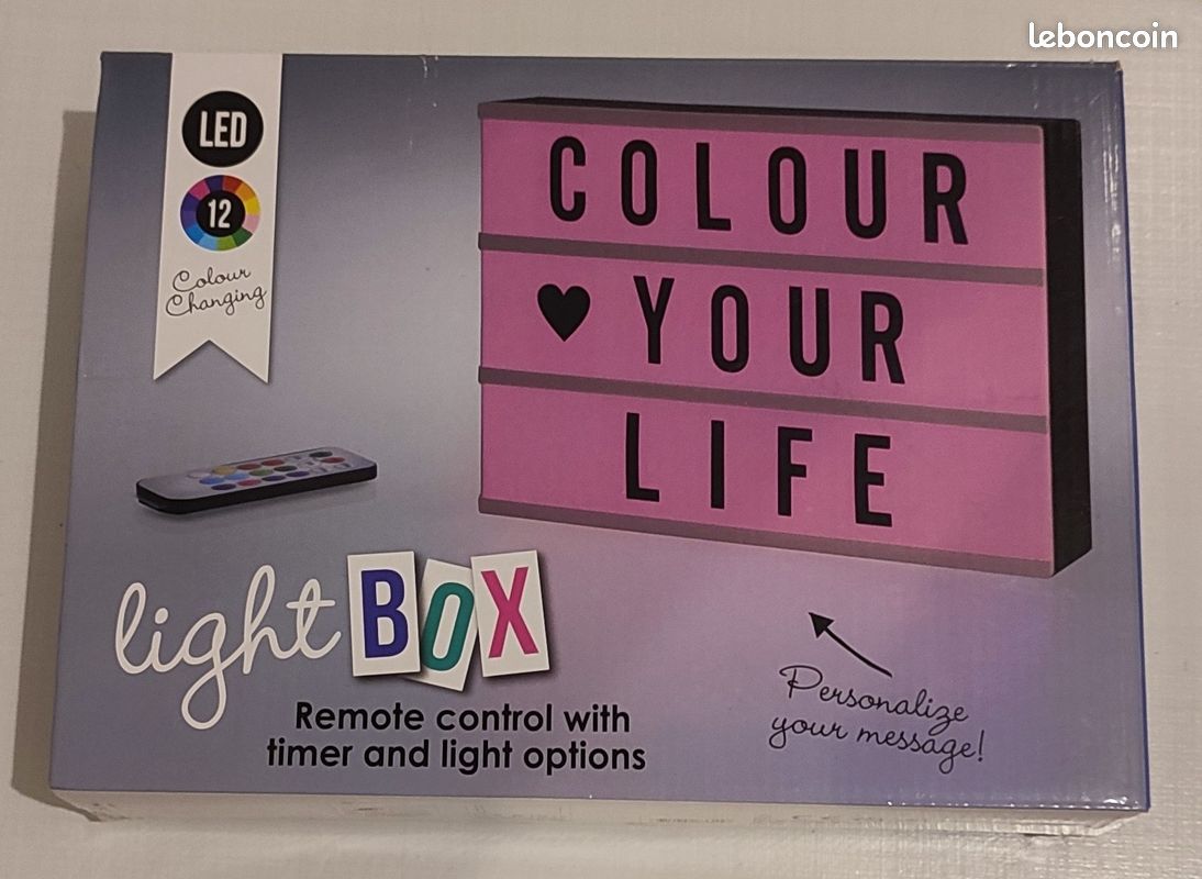 Light Box - Boite lumineuse pour message personnalisé (image 9)