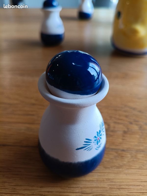 Ensemble Petit-Déjeuner Poisson Céramique Artisanale – 5 Pièces (image 12)