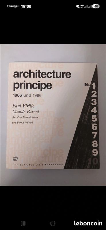 Architecture Principe : 1966 und 1996, Paul Virilio & Claude 