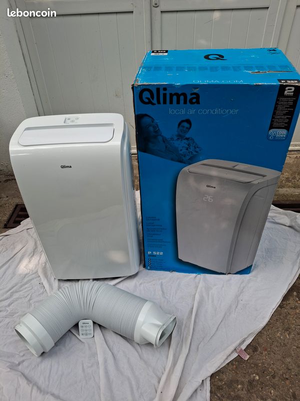 Climatiseur Mobile Qlima P426 – 2,62kW, Classe A, Télécommande, Occasion