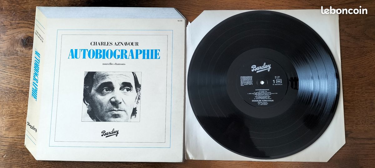LP Vinyle 33 t Charles Aznavour "Autobiographie" (image 1)