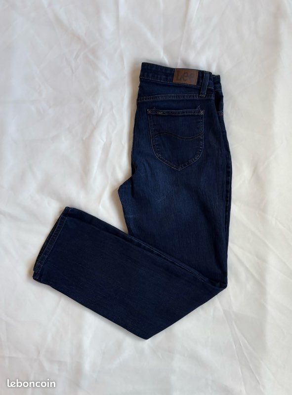 Lee Skort Taille 14 M - Denim Bleu - Femme - Occasion Parfait état