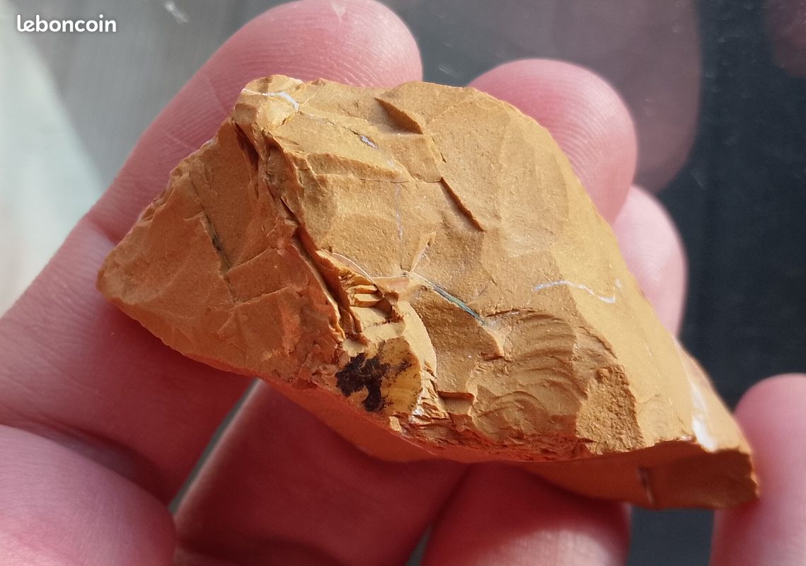 25.45gr 53x29x23mm jaspe jaune d'Inde pierre naturelle brute (image 12)