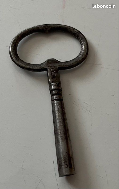 Pendule Vedette à clef, céramique vintage (image 4)