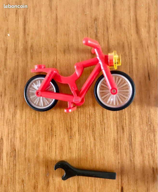 🚲🔧 Lot vélo rouge pompe réparation clé Lego en vrac pièces détachées accessoires (image 6)