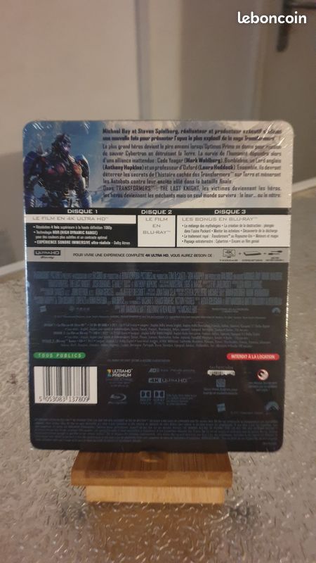 Transformers the last knight steelbook 4k Ultra Hd + Blu-Ray + Blu-Ray bonus (image 3)