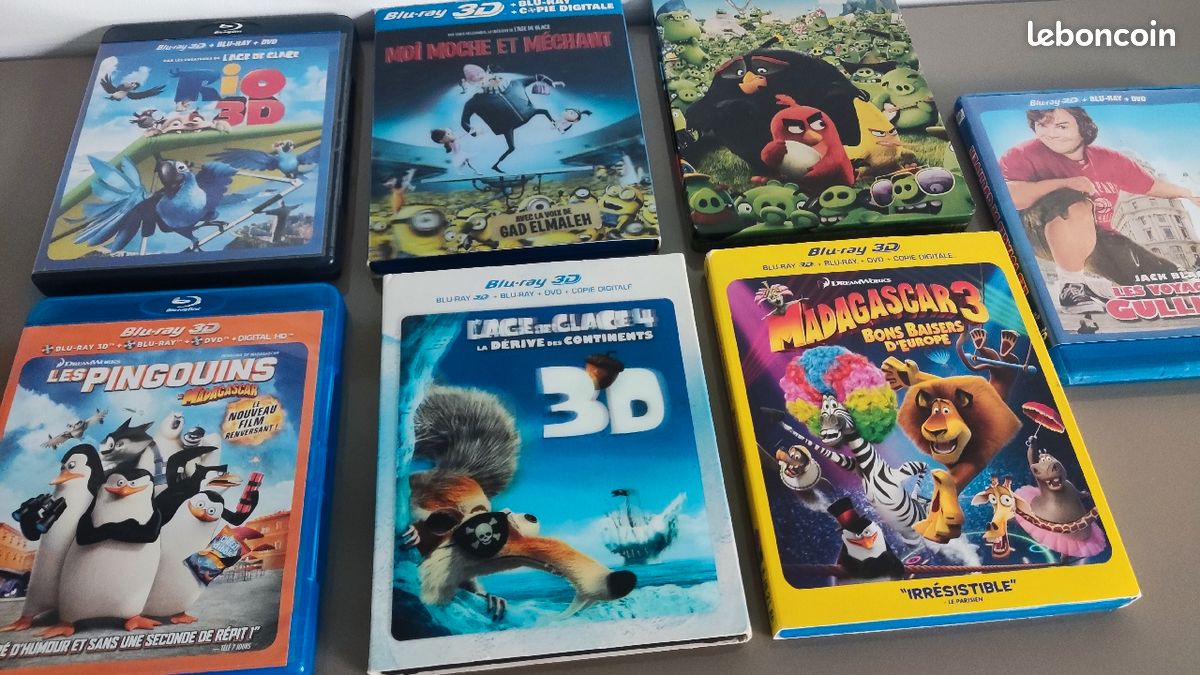 Lot de 7 blu-ray 3D/DVD/blu-ray proche du neuf 7 l'un (image 2)