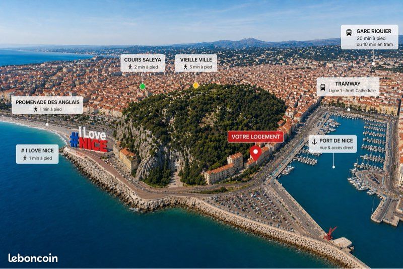 Appartement 2 pièces 45 m² · à Nice · 45 m² · 1 650 €/mois