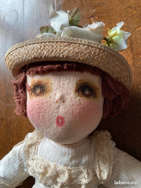 Poupée de chiffon vintage Marie d'O / Années 1970.1980