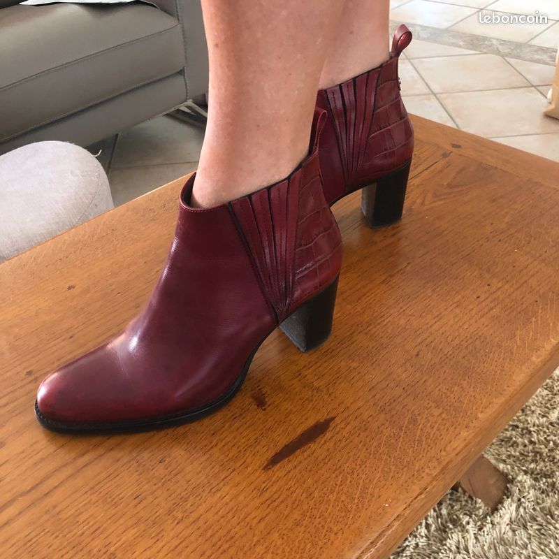 Vend bottines femme en cuir (image 2)