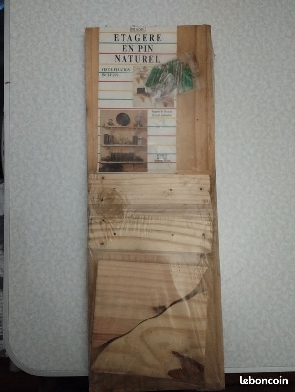 Étagère murale en pin naturel (image 1)