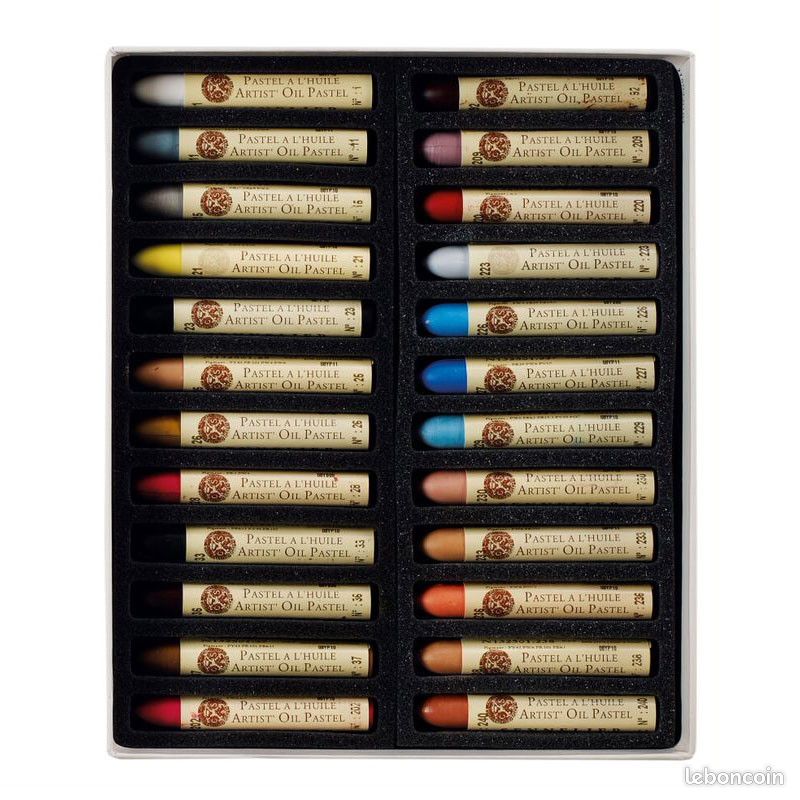 MONT MARTE Pastels à L'Huile | 39 Pièces | Pastel Sec Extra Doux