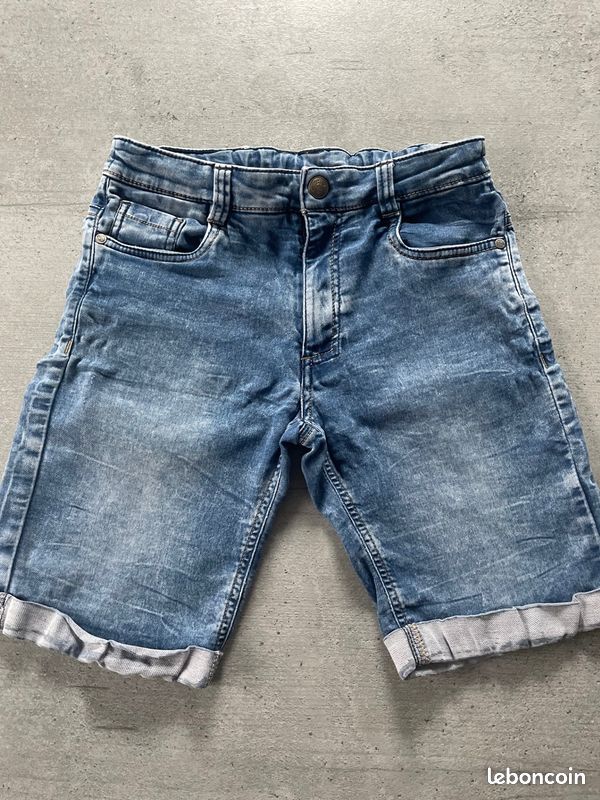 Short En Jeans Orchestra Blanc - Taille 12 Ans - Occasion En Très Bon état