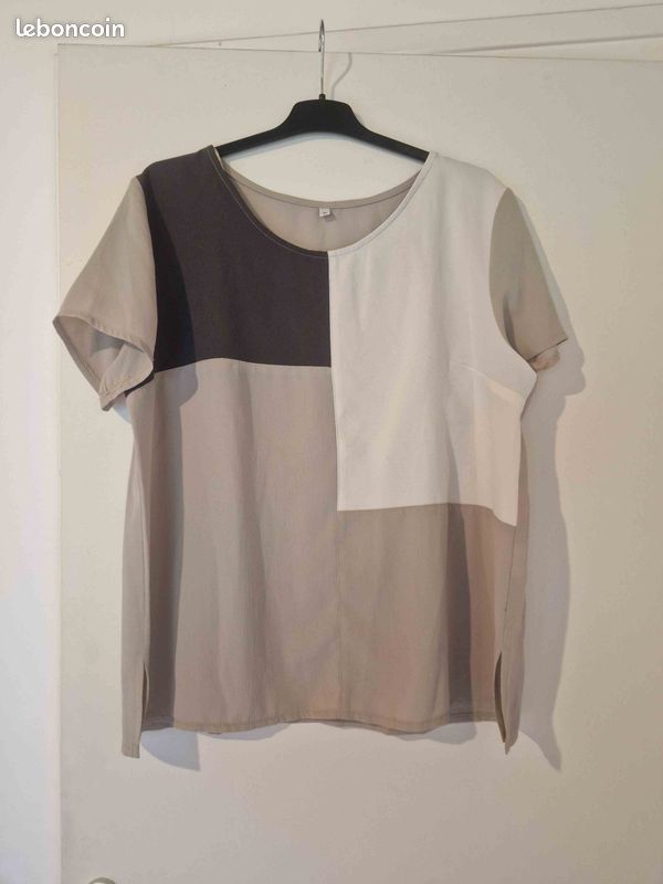 Top femme beige taille 42 (image 1)