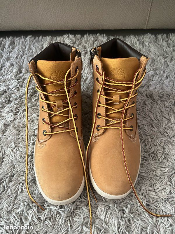 Timberland Davis Square 6-Inch Side Zip Junior A1UXF Wheat (image 1)