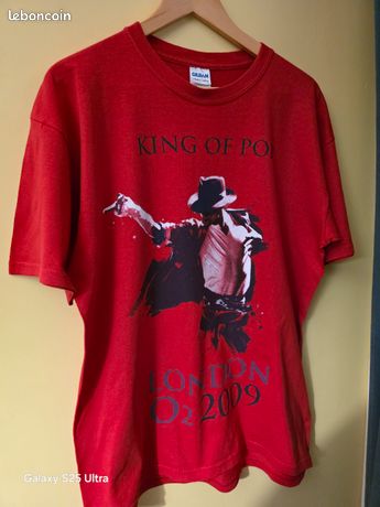 T-shirt Michael Jackson Girls London 02 Arena – 50 Concerts, Blanc, 100% Coton, Occasion Très Bon état