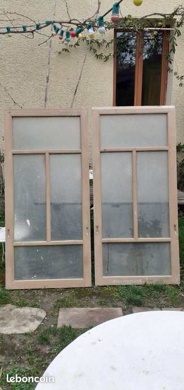 2 portes vitrées de placard (image 1)