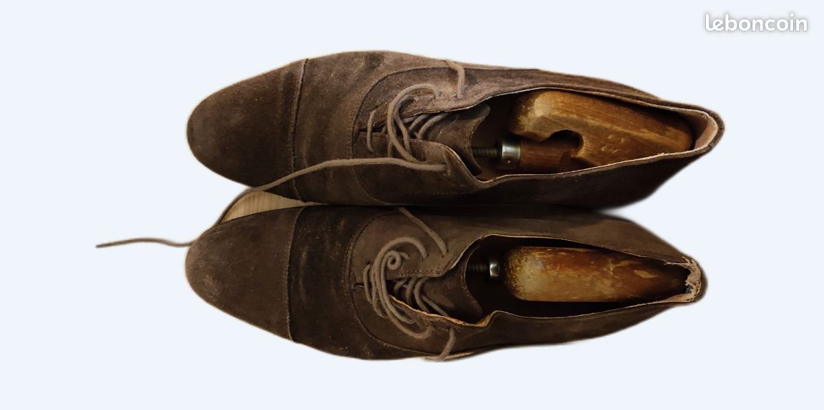 Chaussures daim marron 41 (image 1)