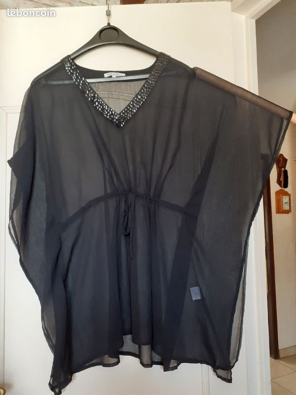 Haut noir voile taille 42 44 (image 2)