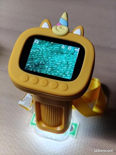 Microscope Portable Pour Enfants – écran 2,4″ HD, Mise Au Point Automatique, 1000x, Photo/vidéo, Parfait Pour Les Petits Explorateurs !