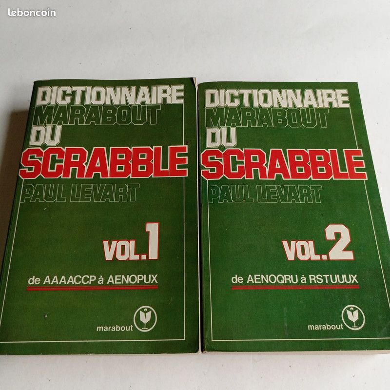 Lot de deux livres dictionnaire marabout du scrabble (image 1)