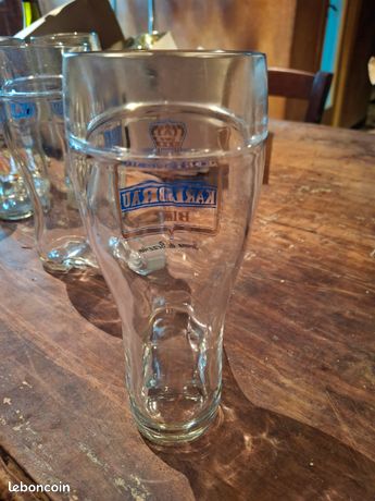 NEUF: Lot de 6 verres à bière LICORNE en forme de bottes 25 cl - Arts de la table