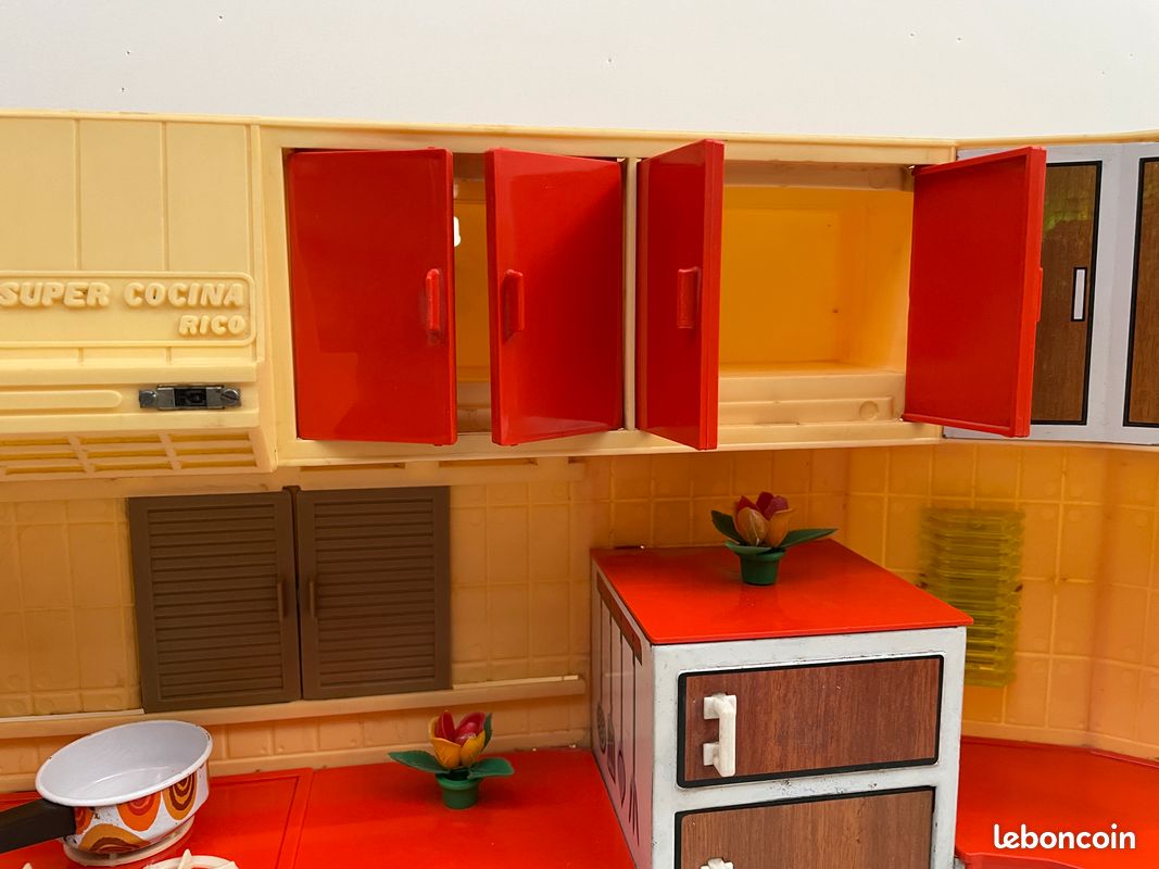 Cuisine jouet metal vintage 1960 1970 super cocina piles - Jeux & Jouets