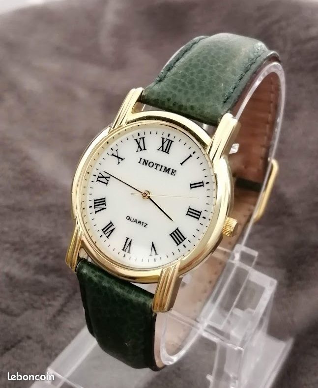 Montre Homme Inotime Cuir Métal Quartz Montres Bijoux